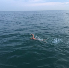 Former Pupil Finally Swims The Channel