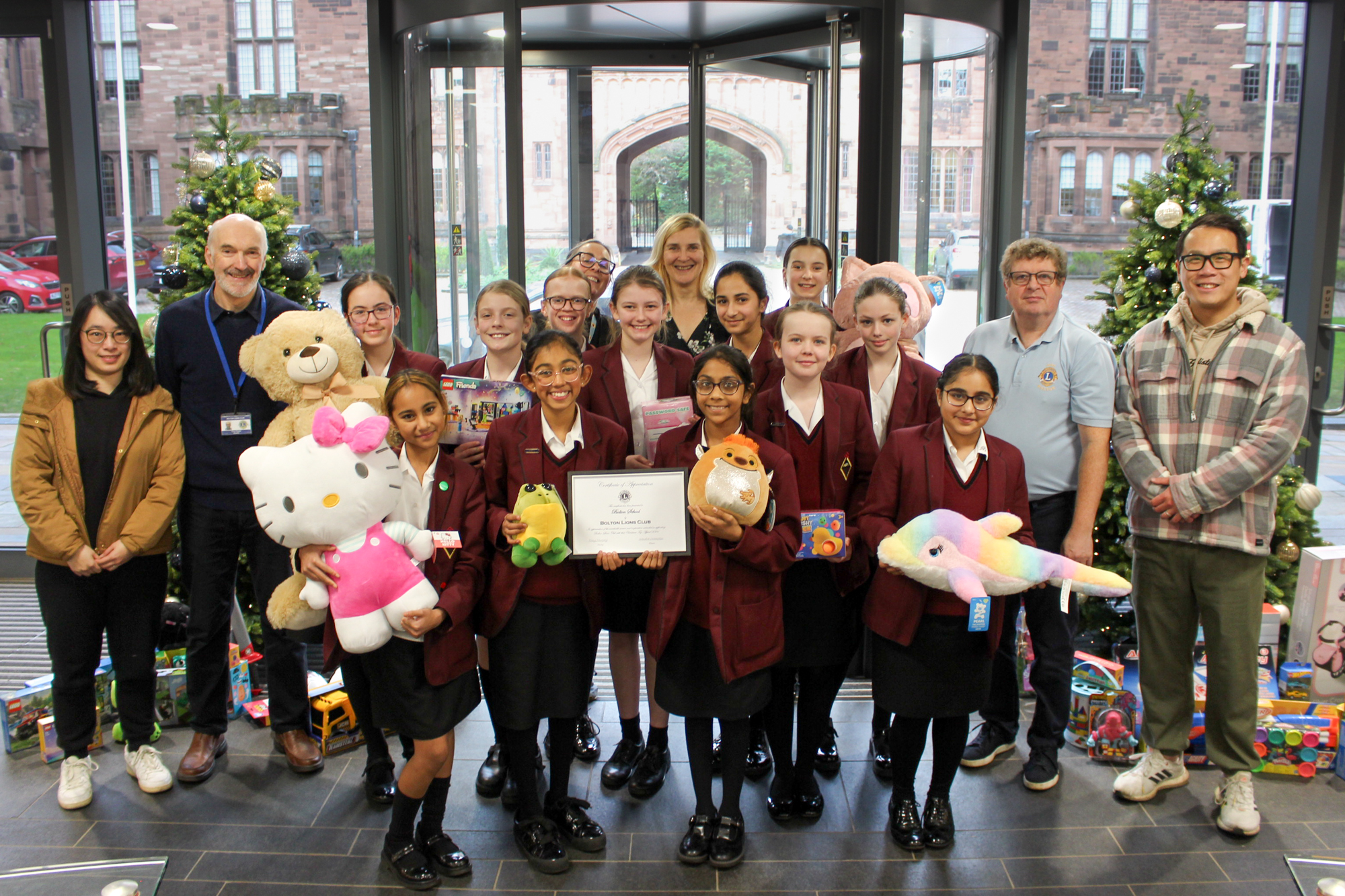 Girls Spend Over £2,000 for Bolton Lions Toy Appeal