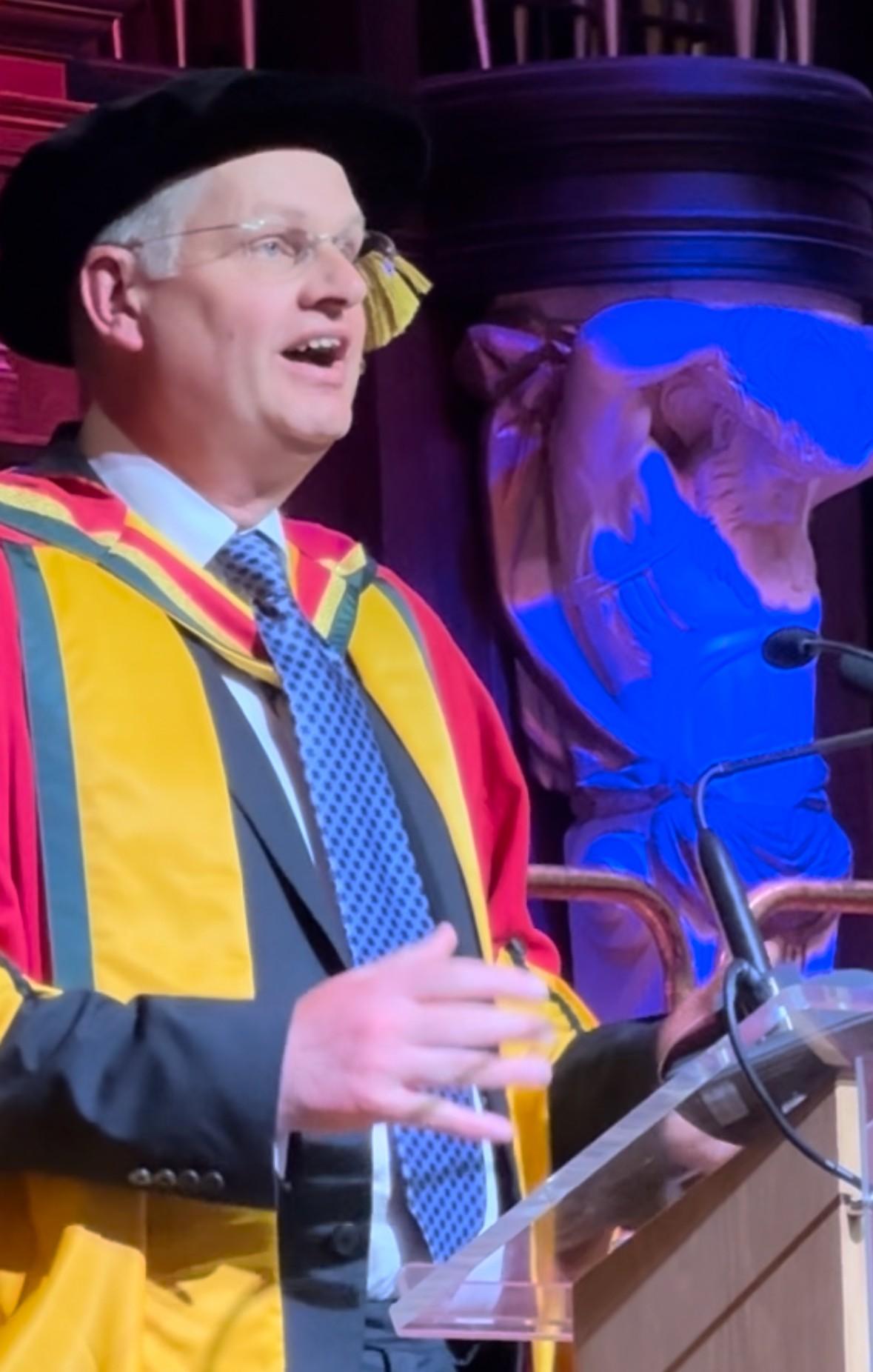 Head of Foundation Receives Honorary Doctorate