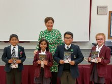 Old Girl Shares Debut Novel with Year 4