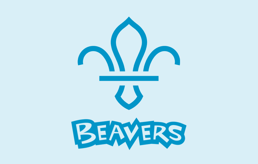 The Scouting Beavers logo in light blue