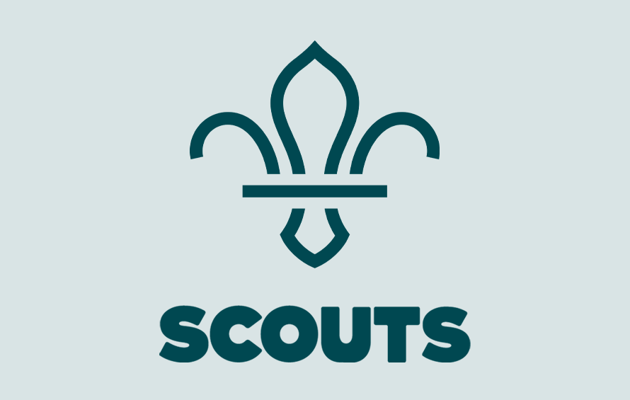 The Scouts logo in dark teal